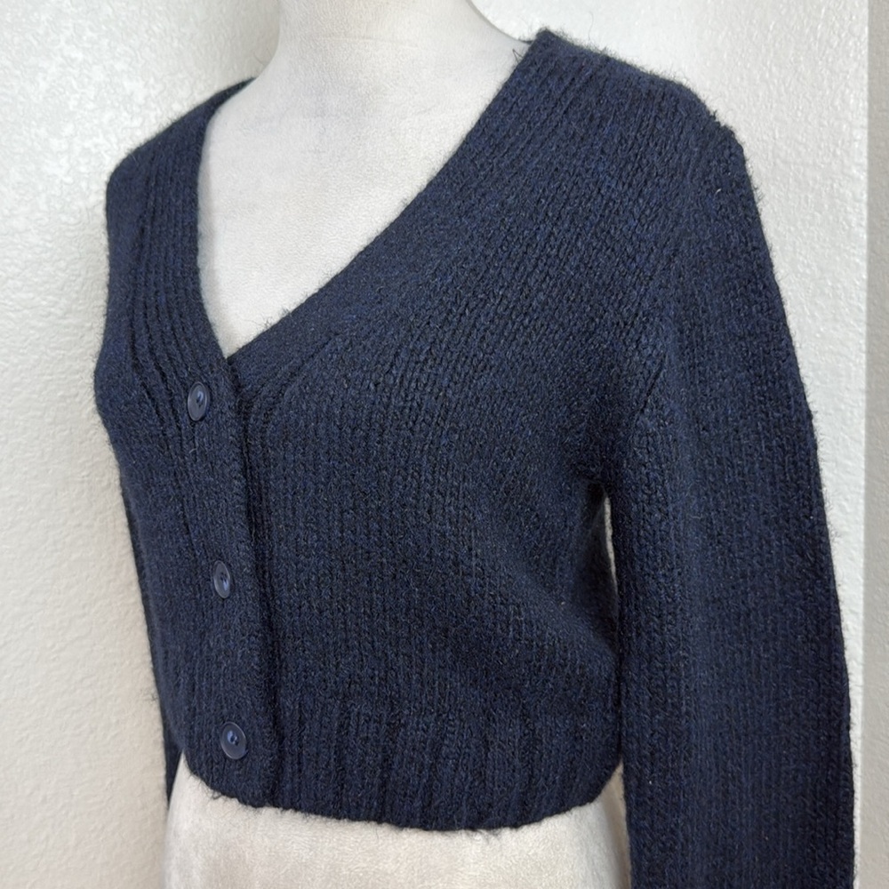 H&M Navy V-NECK CARDIGAN Size Small NWT - Picture 9 of 11